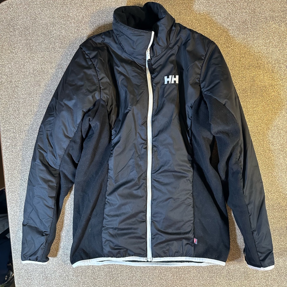 H/H HH Helly Hansen Women's sz S lite insulated jacket coat white detailing